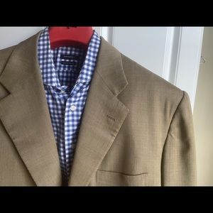 KITON Sports Coat Beige Wool/Silk Blend Men’s Jacket Size EU 58 US 46 R